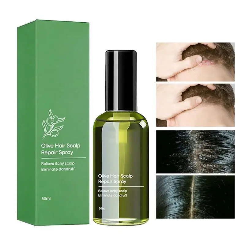 

Olive Scalp Repair Essence 50ml Olive Scalp Discomfort And Seborrheic Scalpitis Cream Soothe And Protect Damaged Scalp Nourish