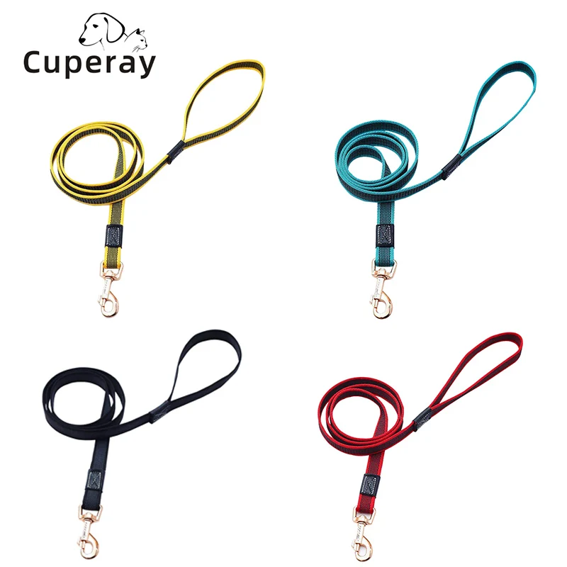 

Dog Leash Webbing Lead Snap Metal Hook Leash Durable Rubber Wire Walking Lead Leash for Large Medium Small Dogs Pet Supplies