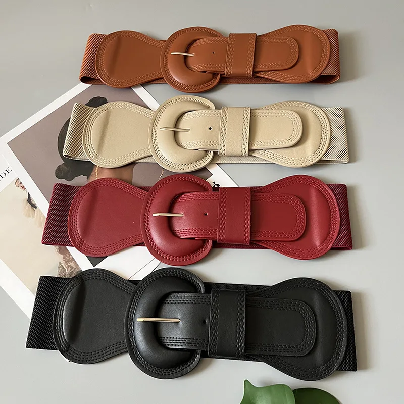 

Женский модный эластичный пояс для женщин простой подходящий ко всему пальто