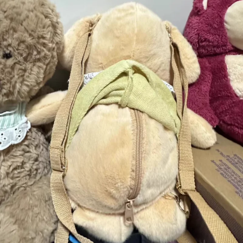 Wysokiej jakości nowy plecak Sylvanian Kawaii Cute Role Poodle Plush Toy Baby Doll Family Sofa Storage Bag Decoration Birthday Gift