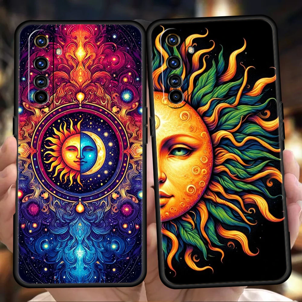 Силиконовый чехол Moon Sun для Realme 10 11 8i 9i 9 Pro Plus GT2 C3 6 7 8 C21 C11 C25 C35 5G противоударный