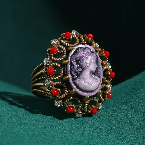 Винтажное кольцо STALAIT из натурального камня