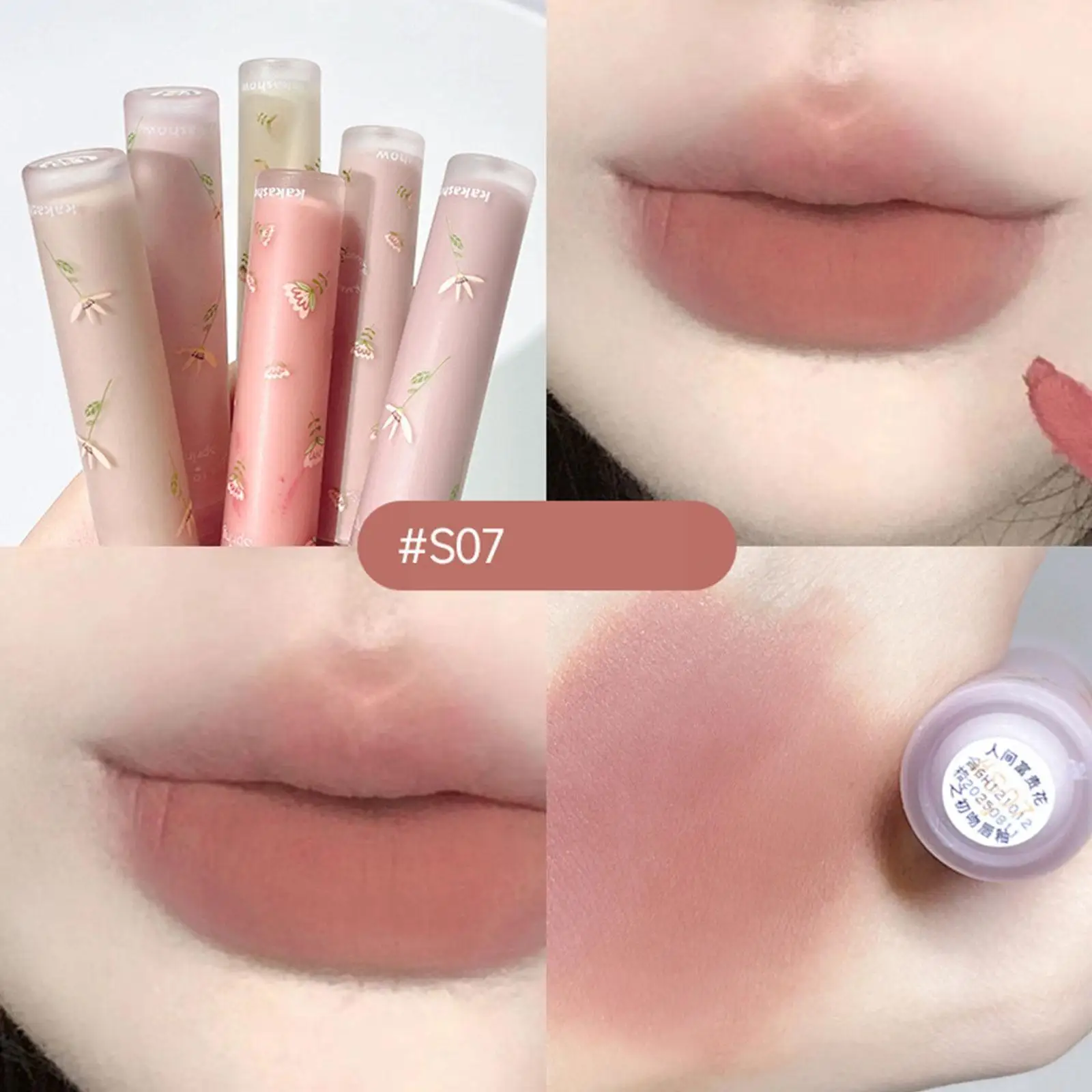 

Velvet matte lip glaze Clear Fashion Crystal Moisturizing Plump Gloss Sexy Oil Lip Oil Plumping Lip Tinted Lip Lip Glow J5D8