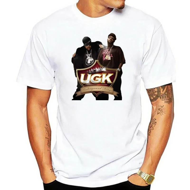 

UGK-Camiseta UNDERGROUND KINGZ Chup C, camisa blanca de Hip Hop