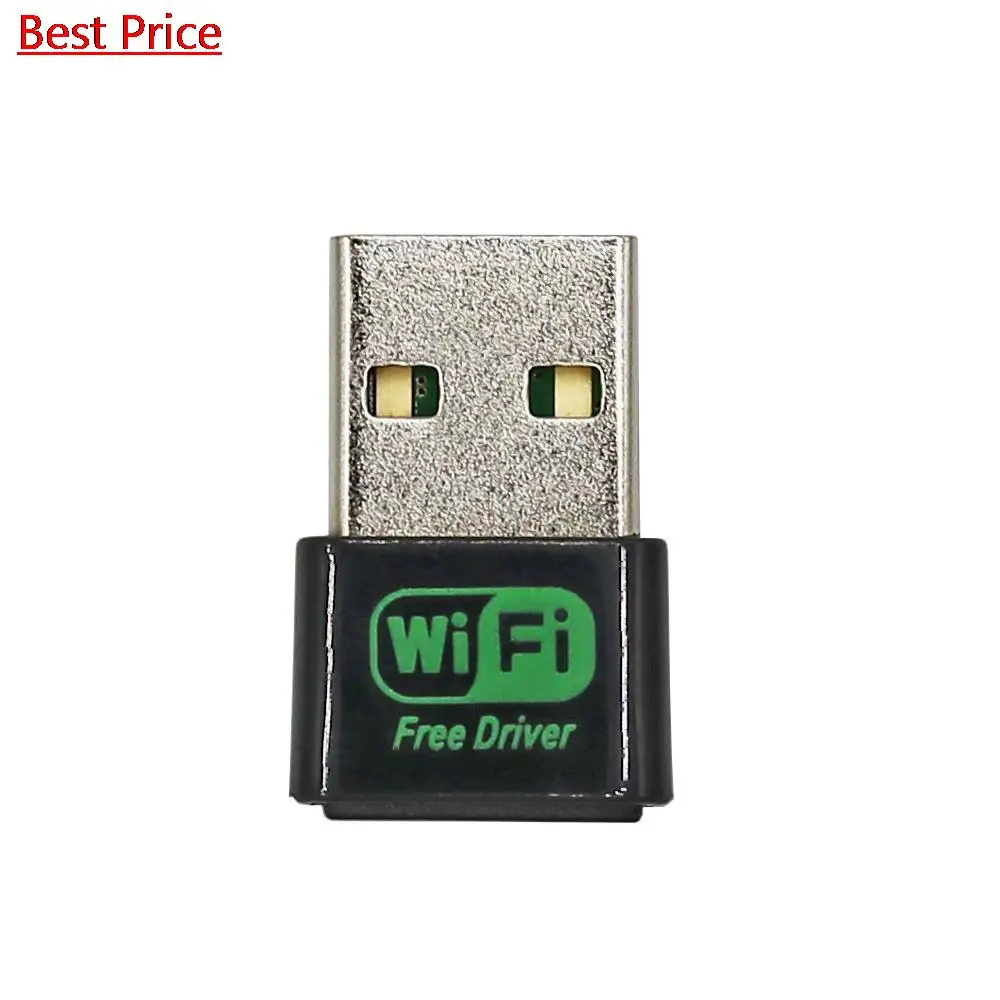 

100Pcs 150Mbps Mini USB WiFi Adapter Free Driver External Network Card Ethernet Wireless Wi-Fi Dongle Receiver For Desktop PC
