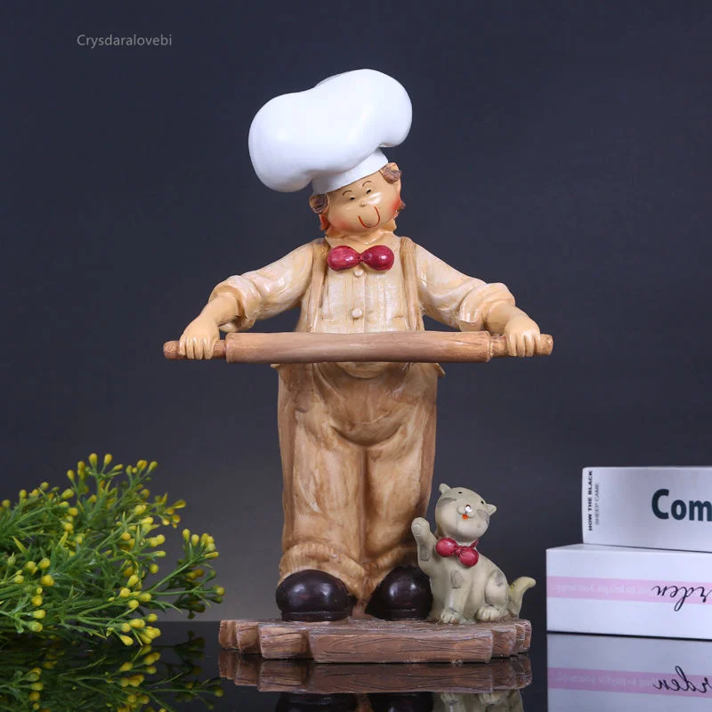 

Creative Resin Crafts Chef Ornaments Living Room Decorations Desktop Gifts