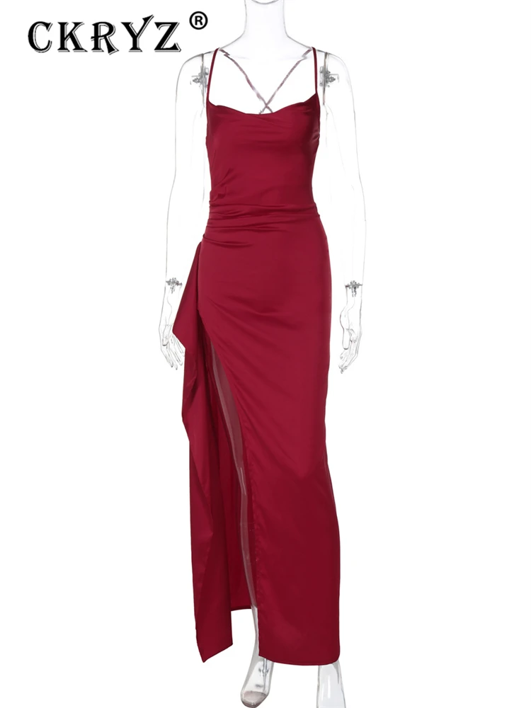 Женское осеннее атласное новое модное вечернее платье женское макси без рукавов