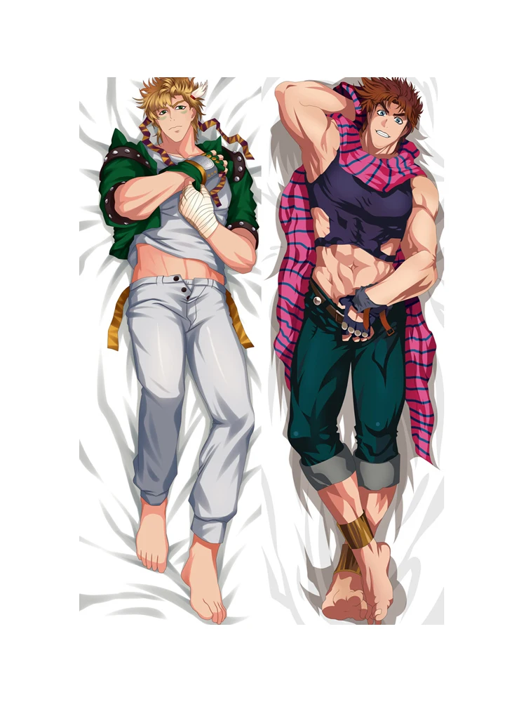 

New Pattern JoJo's Bizarre Adventure Joseph Joestar Caesar Anthonio Zeppeli Anime Dakimakura Pillow Case