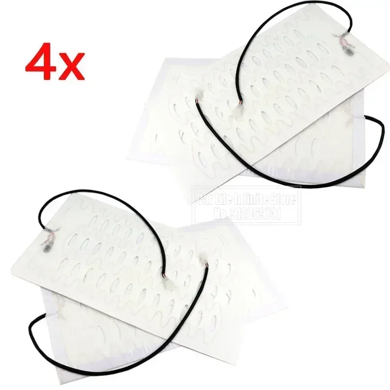 

2x/4x 12 В автомобильные чехлы для сидений с подогревом, накладка из сплава, проволока с подогревом, автомобильное сиденье, грелка, зимний обогреватель, коврик 48 см x 27 см, универсальный