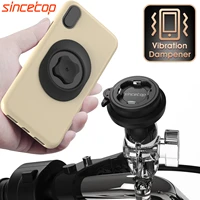 1 inch ball motorcycle phone holder with vibration dampener universal handlebar socket arm for motor quick mount clamp2nd gen