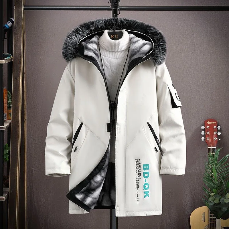 Мужская зимняя парка с капюшоном полиэстер/нейлон размер S-XXXL