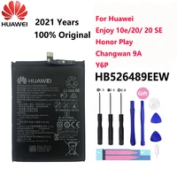100  Orginal Phone HB526489EEW 5000mAh Battery For Huawei Enjoy 10e Honor Play Changwan Y6P Batteries Bateria