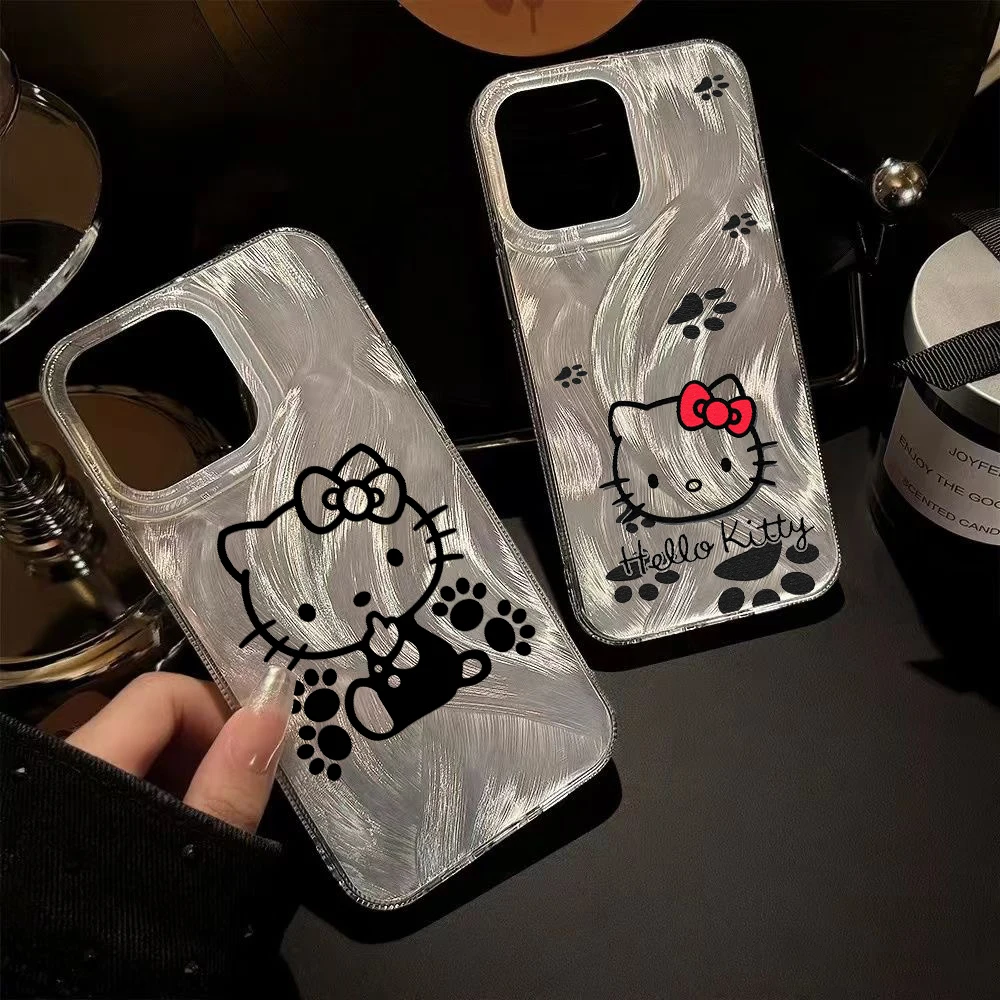 Чехол для телефона Cute Cat Hello K-Kitty OPPO RENO 6 6Z 5 5F 5K F25 F23 F21 F19 F17 F11 F9 F7 K10 FINDX3 LITE S PRO 5G