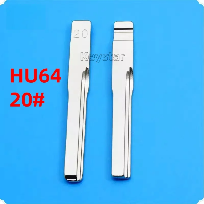 

10 шт. Автомобильный ключ HU64 Универсальный KD Ключ заготовка 20 # для Benz CLA W204 W203 W211W207 W164 W211 для KD KEYDIY VVDI Xhorse пульт дистанционного управления