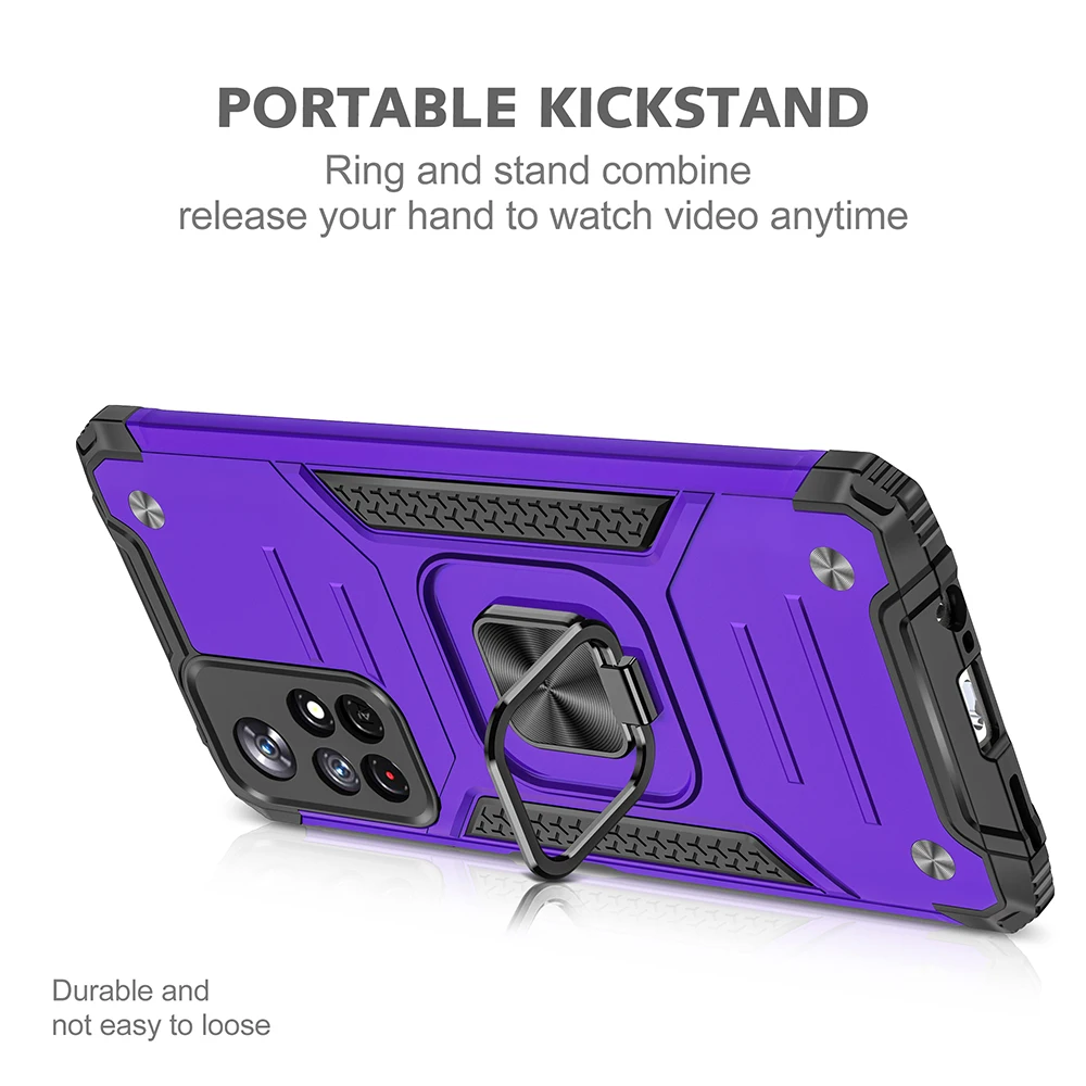 Military Grade Bumpers Armor Cover Redmi Note 11 10S 9S 8 10 9 9A 9C 9Prime 9Power 8A K30 PRO MAX ring bracket phone case |