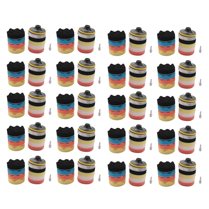 

220X Professional Polishing Sponge Set 100Mm Polishing Machine Polishing Set Polishing Shavings