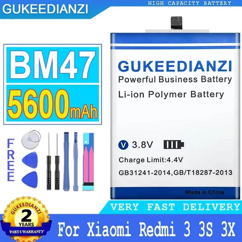 Фото Аккумулятор BN43 (процессор Snapdragon 625) BM47 BN41 (процессор Mtk Helio X20) для Xiaomi Redmi 3S 3X 3 4X 3G+32G 4 Note 4 Pro 4G №3