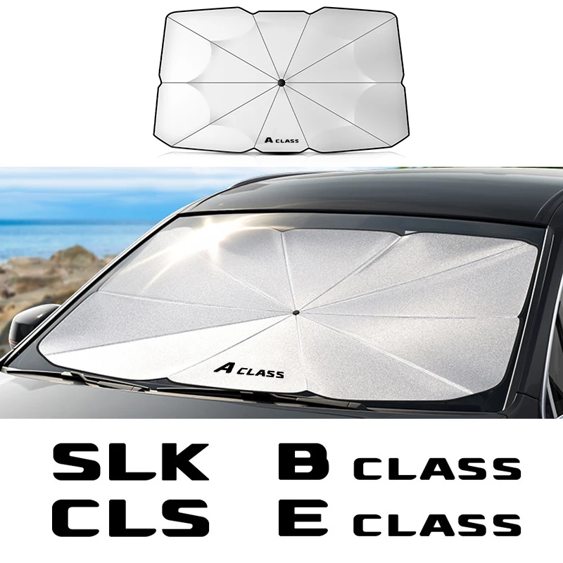 

Car Windshield Sun Shades Umbrella For Mercedes Benz W124 W203 W204 A CLASS B CLASS C CLASS E CLASS S CLASS CLA CLS SL SLC SLK
