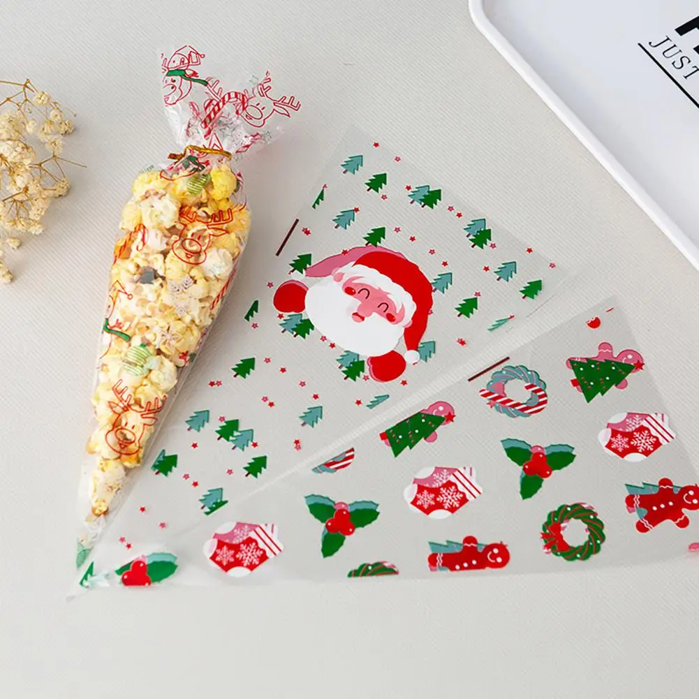 

100Pcs Practical Food Grade Thicken Christmas Theme Pastry Tip Nozzle Bags Baking Accessories Cream Squeeze Bags Pastry Bags