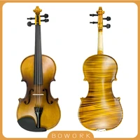 handmade solidwood student fiddle kit 44 size acoustic violin w44 brazilwood bow arco bridge triangle carry strap case