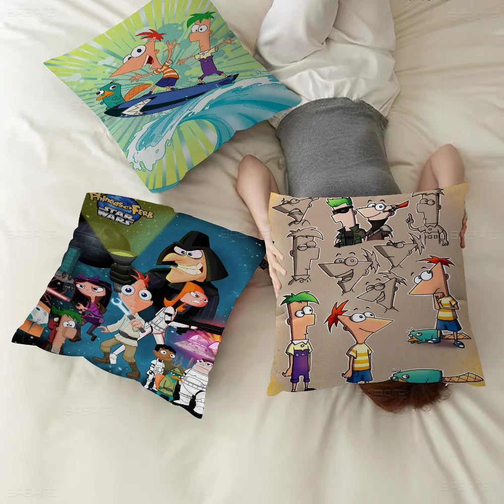 Чехлы для подушек с рисунком P-phineas F-ferbs декор фермерского дома домашние наволочки