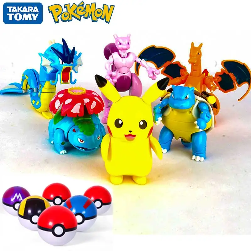 

Pokemon Ball Variant Toy Model Pikachu Jenny Turtle Solgaleo Pocket Monsters Pokemones Toys Action Figure Toy Christmas Gift