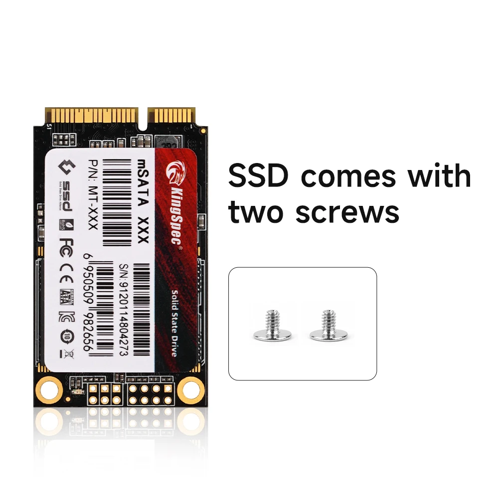 KingSpec mSATA SSD 128GB 256GB 512GB MSATA Disk Internal Hard Drive For Computer Desktop Laptop | Solid State Drives
