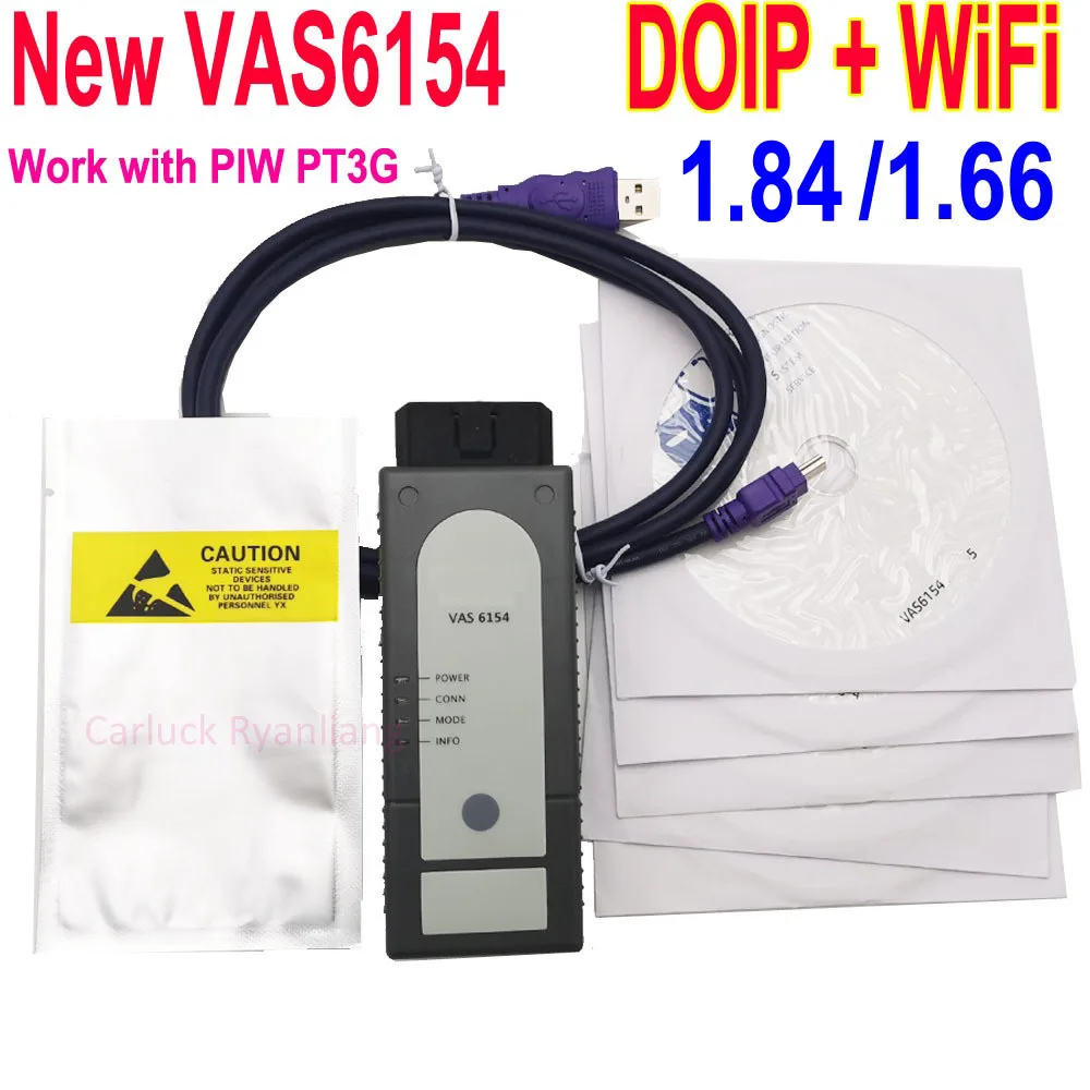 

Диагностический сканер Doip VAS 6154 5054A с полным чипом, Wi-Fi, OBD2