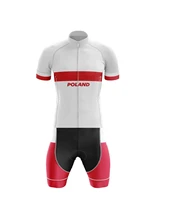 laser cut mens cycling wear cycling jersey body suit skinsuit with power band poland national team size xs 4xl