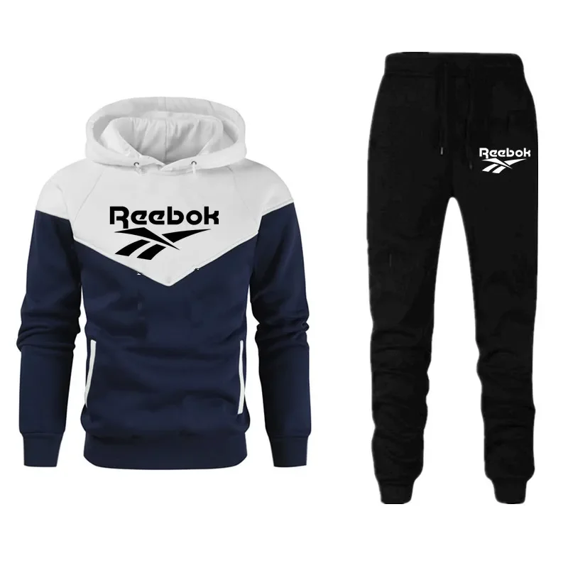 

Fashion Leisure Sports Set Autumn and Winter New Hoodie Set Men's Youth Sports Sweater Two Piece Set Fashion Personality Print