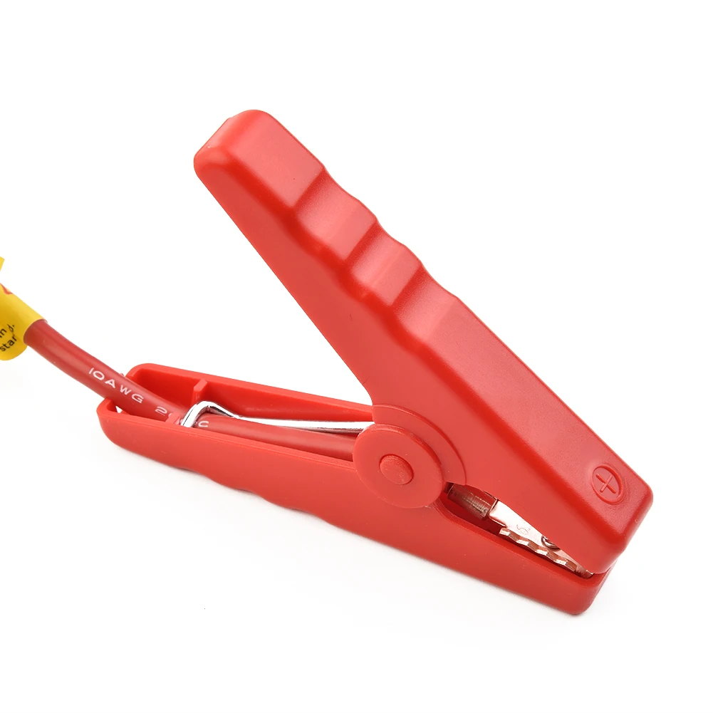 1x зажим для аккумулятора соединитель аварийный джампер кабеля усилитель