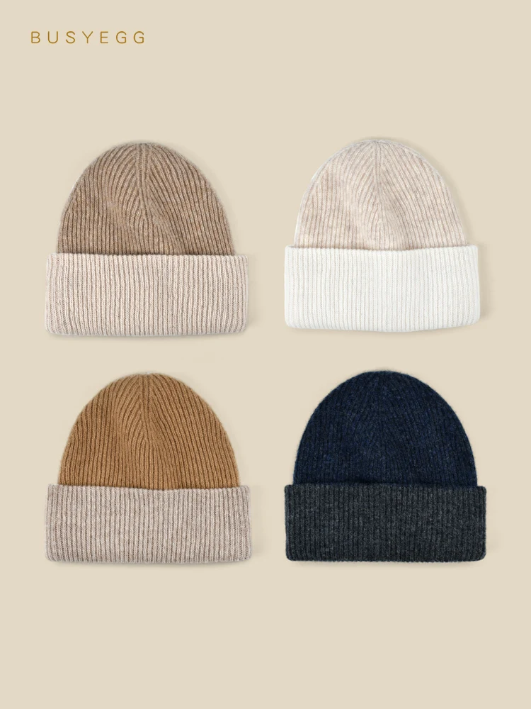 

Solid color wool hat children's wool cap boys girls autumn winter knitted wool beanie kids adults hats
