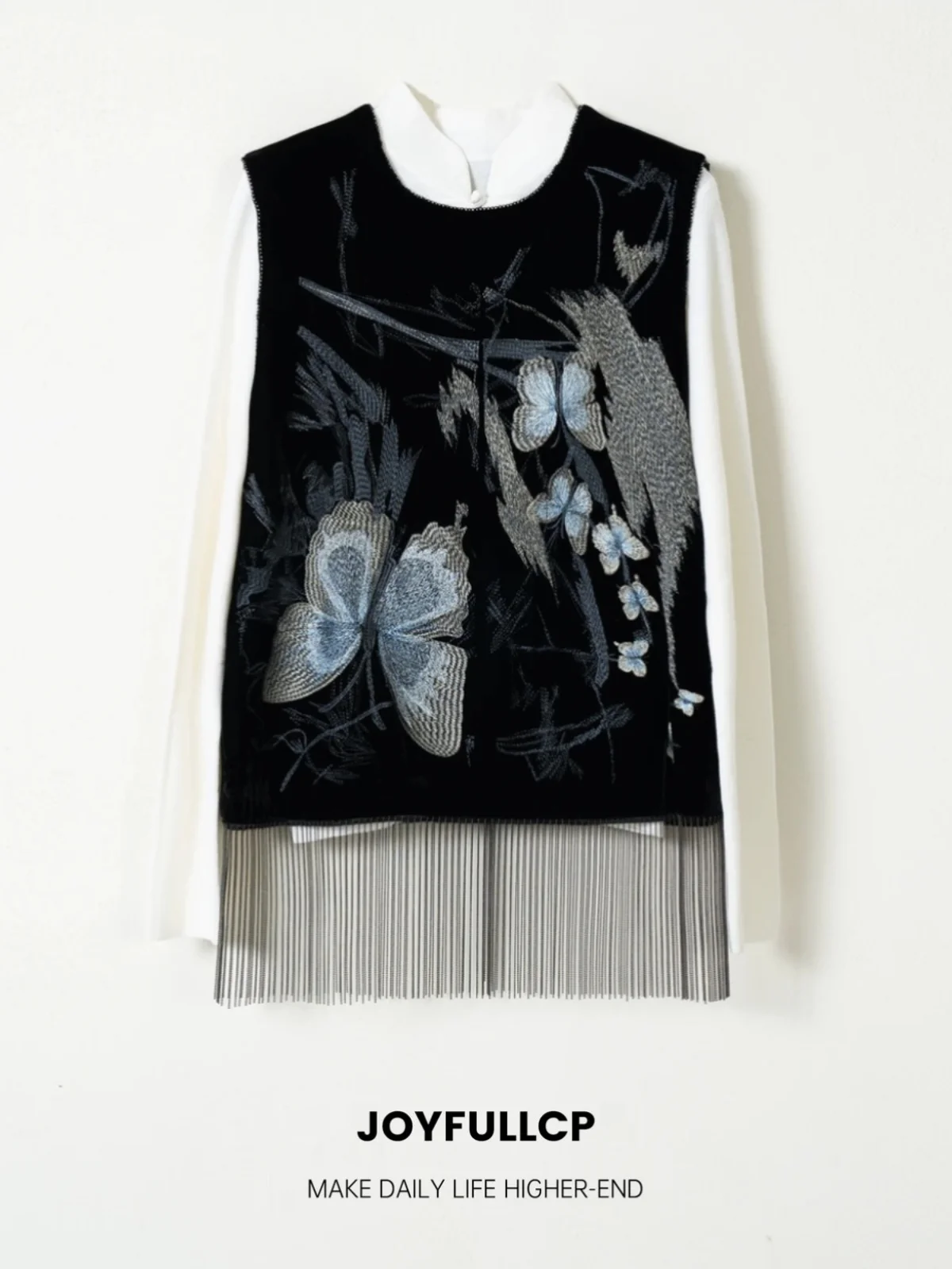 Осень 2024 новый национальный Sle китайский бархатный жилет в стиле ретро женский