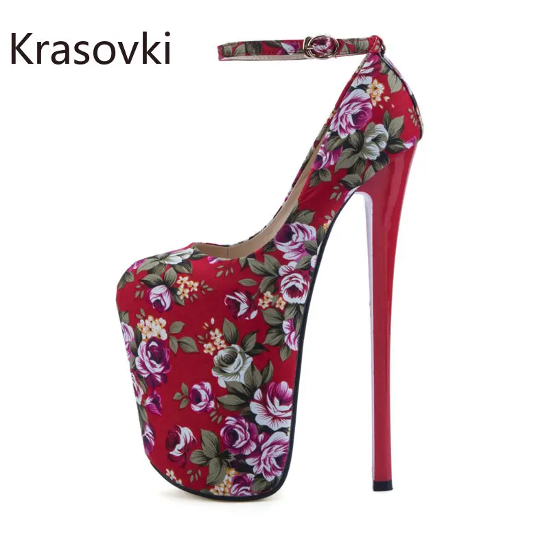 

Krasovki 22cm Jacquard Fabric Cloth PU Synthetic Ethnic Women Dancing Summer Fashion Platform Sexy Elegance Shoes Big Size Lady