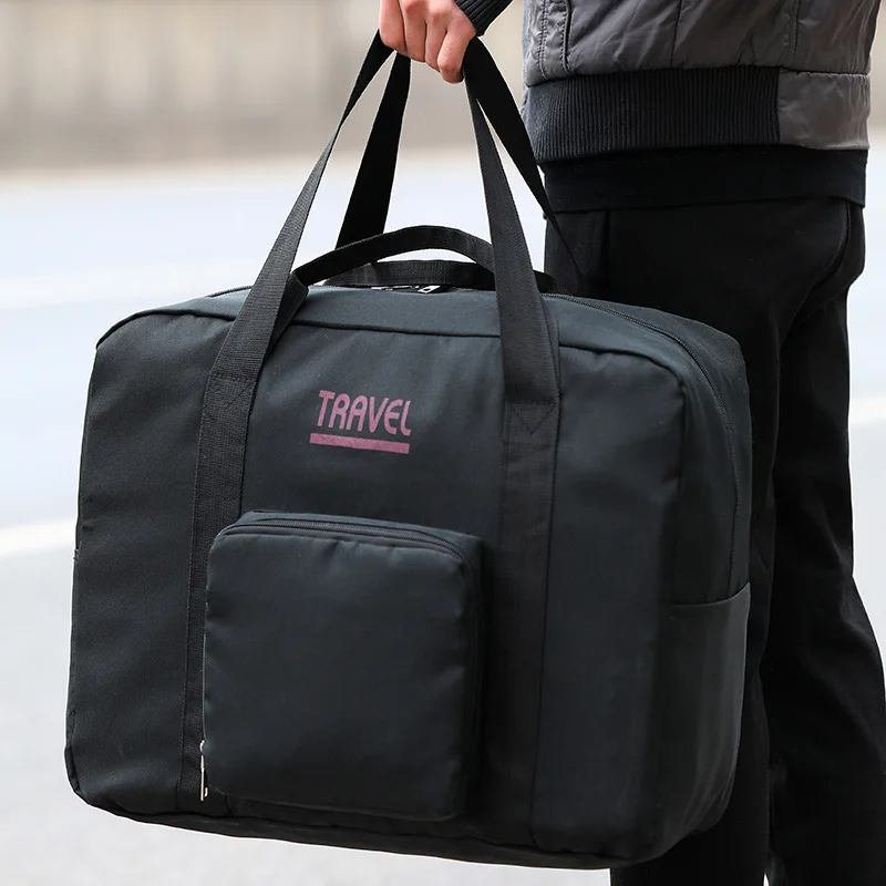 

2023 New High Capacity Fashion Travel Storage Bag Foldable Oxford Clothing Moving Clothes Finishing Bag Large Organizer