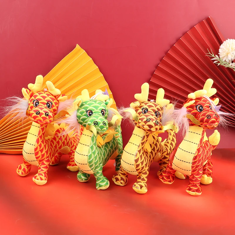 

Милый китайский дракон, плюшевая кукла, мягкие игрушки, мягкие игрушки-животные для детей, новогодние подарки