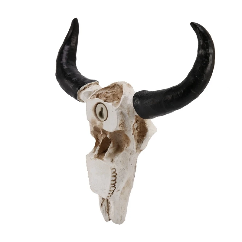 Настенный декор Longhorn из смолы корова Череп 3D Животные скульптура дикой природы