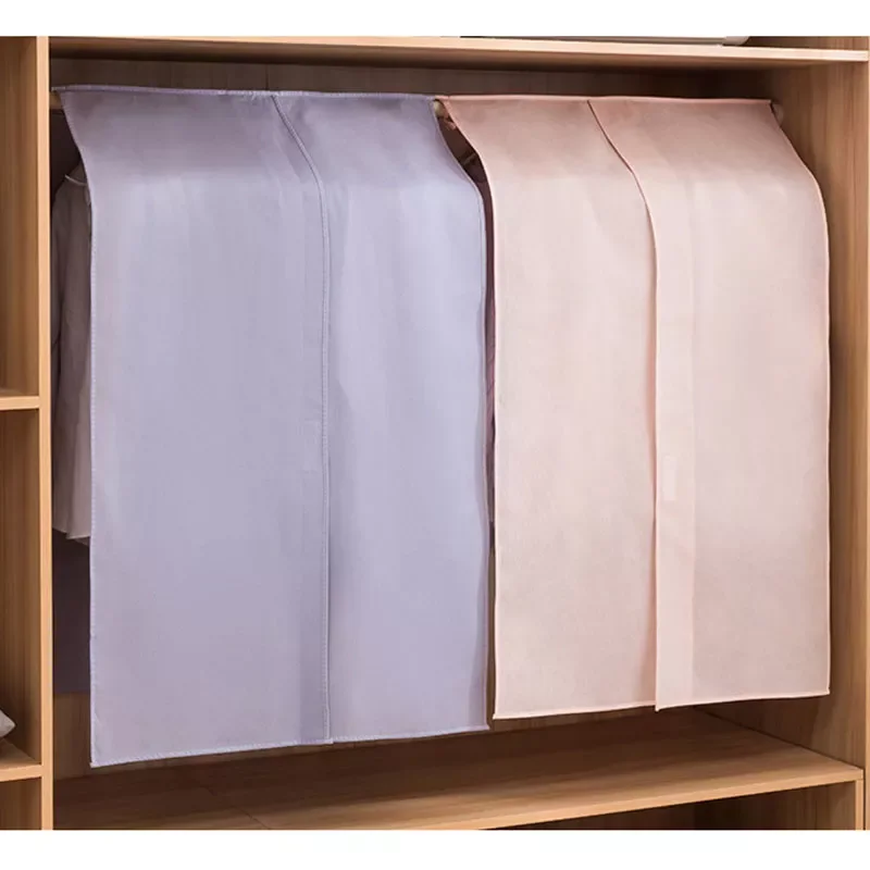 

NEW2023 Solid Color Household Clothes Floor Hanger Cover Towel Moisture-Proof Dust Bag Cover Towel Open Style Dust Cover Clothe