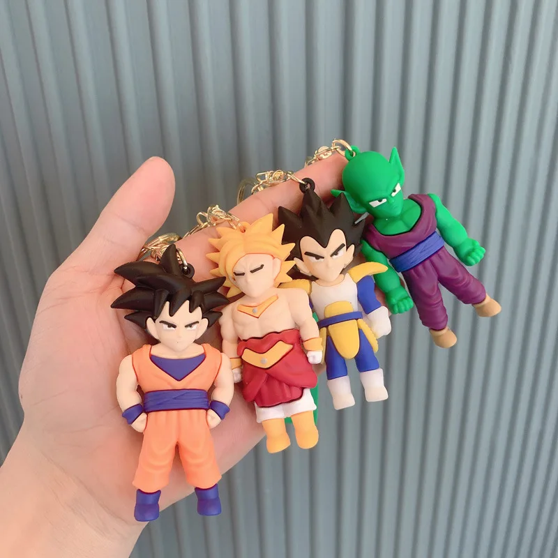 Брелок с надписью Dragon Ball ПВХ мультфильм Аниме фигурки плавки Сон Гоку пикше Буу
