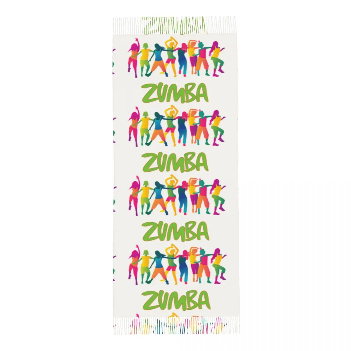 Женский шарф с кисточками Z-Zumbas большая зимняя теплая шаль и накидка для танцев