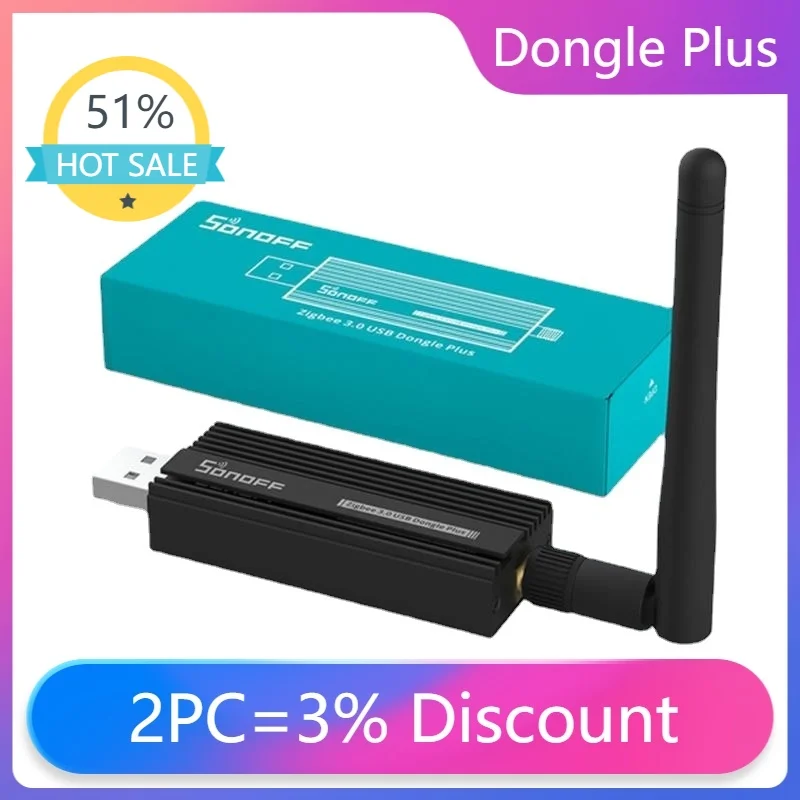 

Беспроводной USB-ключ SONOFF Zigbee 3,0 с мини-антенной