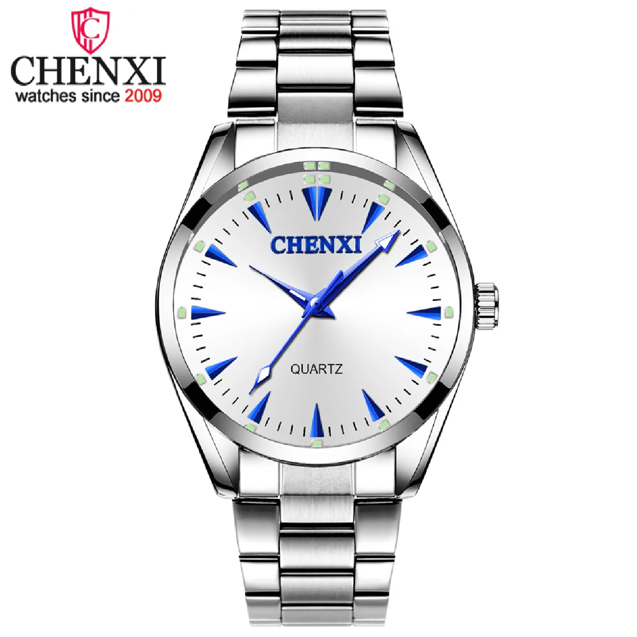 Mens Watches CHENXI Brand Stainless Steel Luxury Watch Men Top Brand Quartz Waterproof Clock Fashion Casual Male Wristwatch