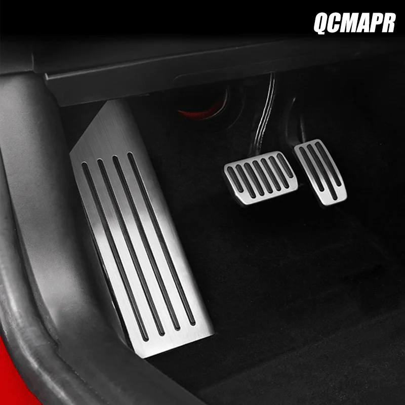 

For Tesla Model 3 Y Metal Pedal Aluminum Alloy Brake Rest Pedal Car Foot Pads Cover Shell Auto Interior Styling Accessories Set