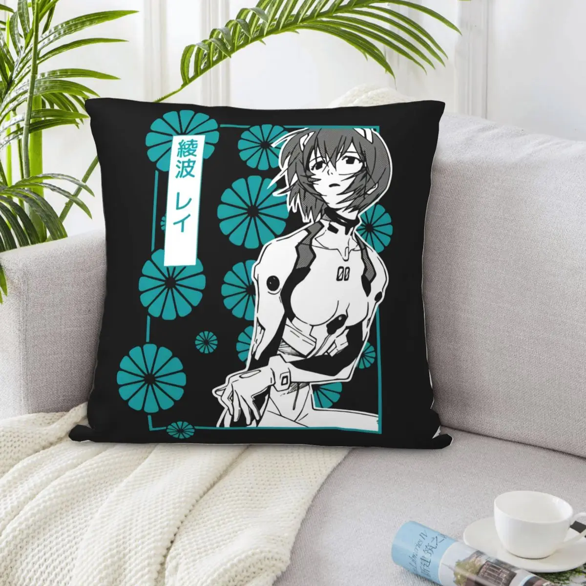 Rei Ayanami графический женский стиль 90-х годов хип-хоп модные эстетические футболки унисекс в стиле Харадзюку мужские наволочки (art.: 3920ca2bf4473) - 3920ca2bf4473
