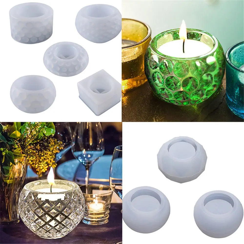 

Casting Candle Cup Jewelry Making Tool Succulent Flower Pot Candle Holder Mold Epoxy Resin Mold Crystal Resin Tray Mold