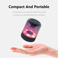 jy03 colorful glass bluetooth speaker surround high volume high sound quality luminous colorful small audio wireless subwoofer
