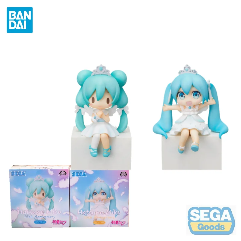 

Фигурки героев аниме SEGA оригинальные Piapro, фигурки PM Hatsune Miku 15-я годовщина, экшн-фигурки, игрушки для детей, подарок, Коллекционная модель