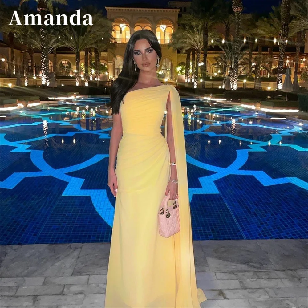 

Женское шифоновое платье с рукавом-накидкой и юбкой-годе