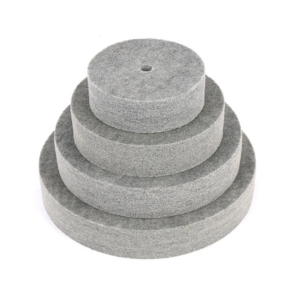 

1pc 12 Inch Nylon Fiber Polishing Wheel Non Woven Abrasive Disc Deburring Wheel 5/7/9p 180mesh For Polishing Metal Resin Crafts