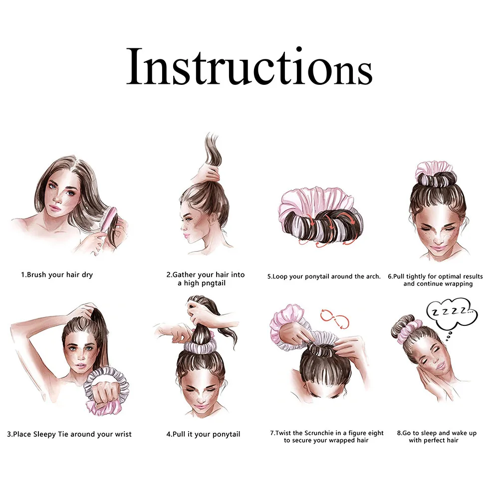 

Slik Satin Heatless Hair Curler Headband for Women Hair Rollers Wet Wave Formers Curl Bundles No Heat Curls Hair Styling Tools